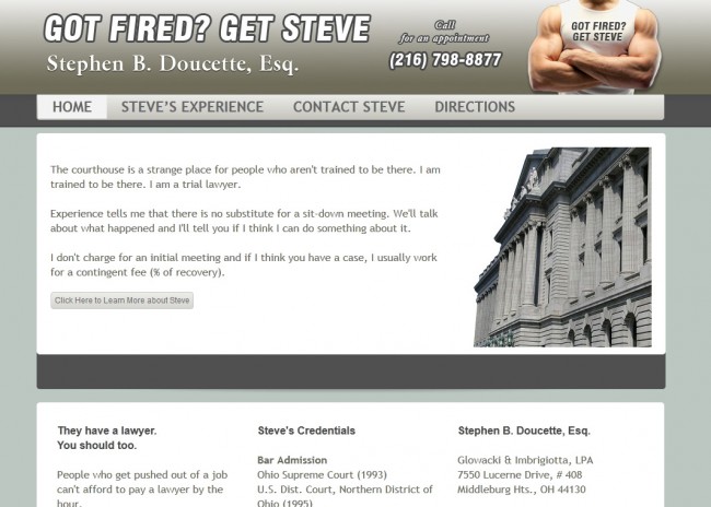 Got Fired? Get Steve!